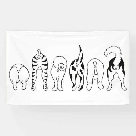 Banderoles Boutons de chien (Horizontal)