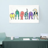 Banderoles Boutons de chien colorés (Salon professionnel)