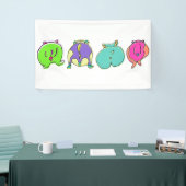 Banderoles Boutons de hamster colorés (Salon professionnel)