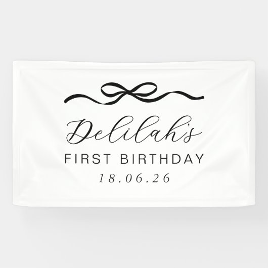 Banderoles Bow 1er anniversaire (Horizontal)