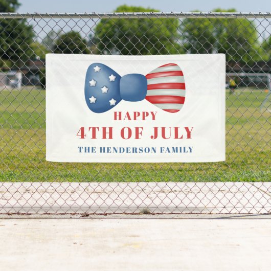 Banderoles Bow Patriotique Rouge, Blanc Et Bleu 4 juillet (En situation)