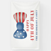 Banderoles Bow Patriotique Rouge, Blanc Et Bleu 4 juillet (Vertical)