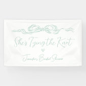 Banderoles Bow vert clair Elle noue la Fête des mariées de no (Horizontal)