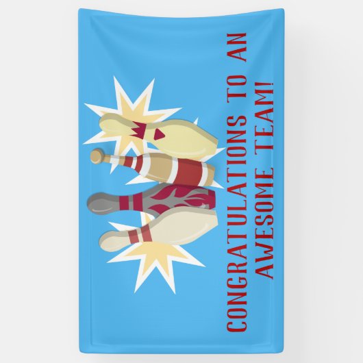 Banderoles Bowling de style vintage (Vertical)