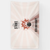 Banderoles Bowling Grève Un Amusant Anniversaire Rose Gold Gi (Vertical)