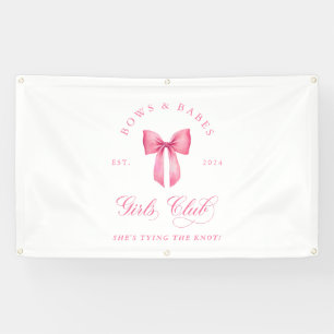 Banderoles Bows and Babes Girls Club Enterrement de Vie de Je