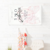 Banderoles Bowtiful One 1st Birthday Bow Girls Photo (En situation)