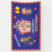 Banderoles Boy Big Top Carnaval Carnaval Cinquième anniversai (Vertical)