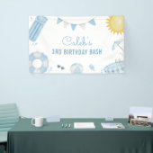 Banderoles Boy Blue Summer Pool Party Anniversaire Banner (Salon professionnel)