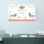 Banderoles Boy Farm Barnyard Anniversaire (Salon professionnel)