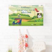 Banderoles Boy Golf Theme Photo 2nd Birthday Party (En situation)