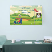 Banderoles Boy Golf Theme Photo 2nd Birthday Party (Salon professionnel)