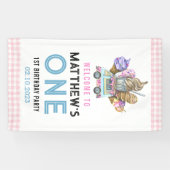 Banderoles Boy Ice Cream Camion Deux Sweet 2e Anniversaire (Horizontal)