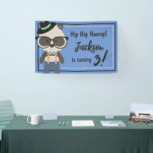 Banderoles Boys Hipster Mister Panda Bear Anniversaire (Salon professionnel)