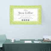 Banderoles Branches de feuilles botaniques modernes verdure m (Salon professionnel)