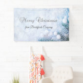 Banderoles Branches de l'arbre des pins, Neige (En situation)