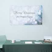 Banderoles Branches de l'arbre des pins, Neige (Salon professionnel)