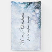 Banderoles Branches de l'arbre des pins, Neige (Vertical)