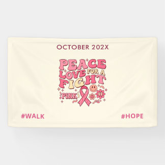 Banderoles Breast Cancer Awareness / Paz Amor Lucha