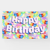 Banderoles Bright Festive Birthday Balloons Banner (Horizontal)