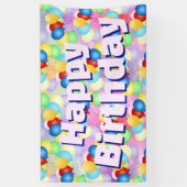 Banderoles Bright Festive Birthday Balloons Banner (Vertical)