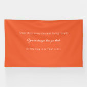 Banderoles Bright Solid Orange Background  (Horizontal)