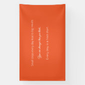 Banderoles Bright Solid Orange Background  (Verticale)