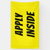 Banderoles Bright Yellow APPLIY INSIDE Banner - High Vis (Vertical)