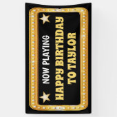 Banderoles Broadway Marquee avec texte personnalisé (Vertical)