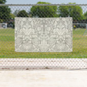 Banderoles brocade en dentelle blanche élégante (En situation)