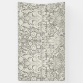 Banderoles brocade en dentelle blanche élégante (Vertical)