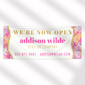 Banderoles Brochures colorées modernes Gold Business Banner