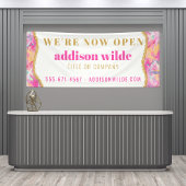 Banderoles Brochures colorées modernes Gold Business Banner