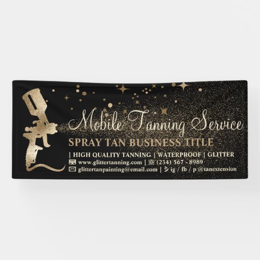 Banderoles Bronze Noir bronze bronzage (Horizontal)