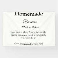 Brownie fait maison avec amour ajoutez le texte du