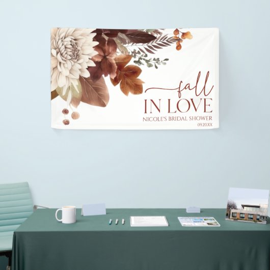 Banderoles Brun Bourgogne Tombez Amoureux Fête de Mariage Flo (Salon professionnel)