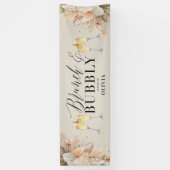 Banderoles brunch et bulle Bridal douche pampas herbe Banne (Vertical)