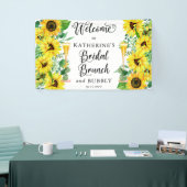 Banderoles Brunch nuptial et bulle de douche Boho Sunflowers  (Salon professionnel)
