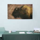 Banderoles Buffalo de bison de bois (Salon professionnel)