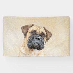 Banderoles Bullmastiff Peinture - Joli chien d'origine art