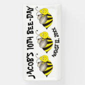 Banderoles Bumblebee Bee Day fête d'anniversaire personnalisé (Verticale)