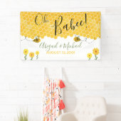 Banderoles Bumblebees mignonnes Baby shower d'abeilles neutre (En situation)