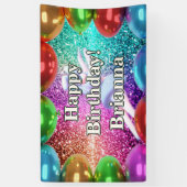 Banderoles Bunny Pom-pom girl personnalisées caractère annive (Vertical)