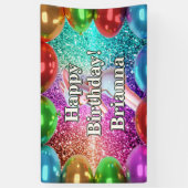 Banderoles Bunny Pom-pom girl personnalisées caractère annive (Vertical)