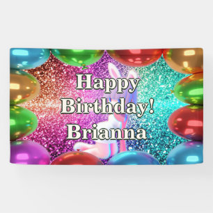 Banderoles Bunny Pom-pom girl personnalisées caractère annive