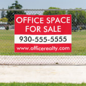 Banderoles Bureau minimal pour la vente Immobilier commercial (Insitu)