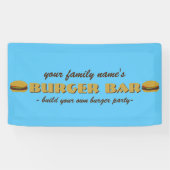 Banderoles Burger Bar Jardin Barbecue BBQ Party Banner (Horizontal)