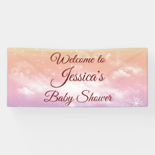 Banderoles Burgundy Twinkle Twinkle Little Star Baby shower
