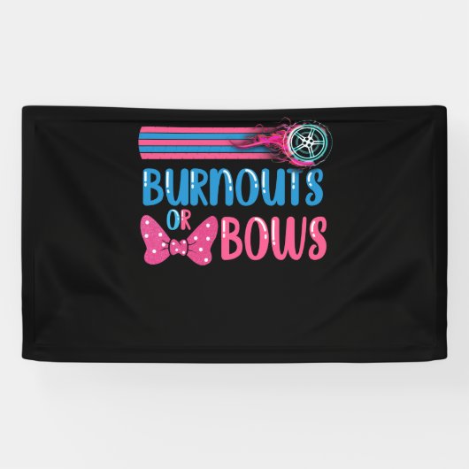 Banderoles Burnous ou Bows Genre Reveal Idée de la fête (Horizontal)