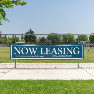 Banderoles Business Blue White Location Site Web Téléphone